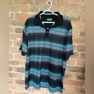 Striped Golf Polo